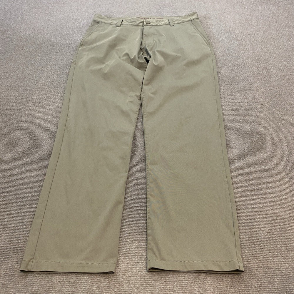 Rhone Pants Mens 32x28 Commuter Slim Brown Comfort Performance Pockets Casual - Picture 1 of 15